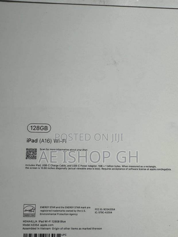 New Apple iPad (2025) 128 GB Blue photo 3
