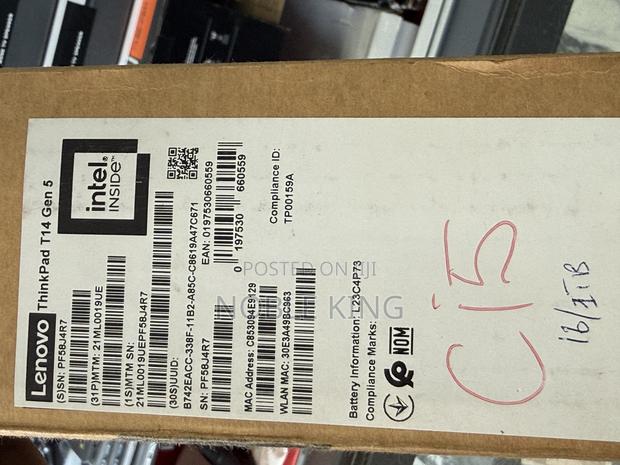 New Laptop Lenovo ThinkPad T14 G4 16GB Intel Core I5 SSD 1T photo 2