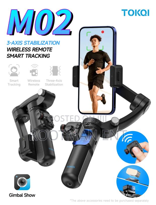 M02 Professional Anti-Shake Tripod 360 Degree Face Tracking