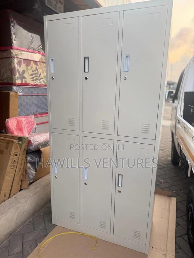 Six Door Metal Locker Cabinet · Photo 2