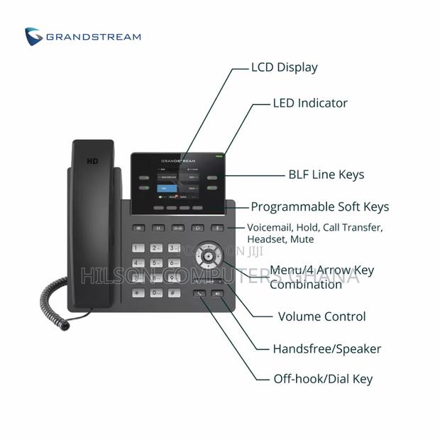 Grandstream Grp2612w Wifi 6 4-line 4-sip Accounts Carrier Ip Phone photo 2
