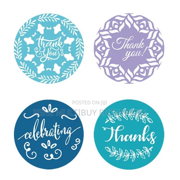 Assorted Mini Thank You Stickers (1inch/2.5cm)