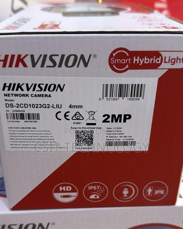 Hikvision Network Cameras Ds-2cd1023g2-Liu 2mp photo 3