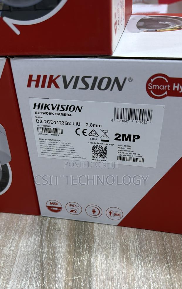 Hikvision Network Cameras Ds-2cd1123g2-Liu 2mp photo 3
