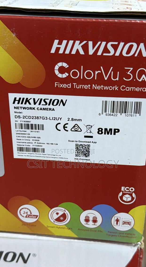 Hikvision Network Cameras Ds-2cd2387g3-Li2uy 8mp photo 3