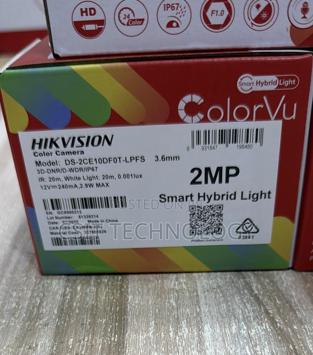 Hikvision Color Camera Ds-2ce10df0t-LPFS photo 2