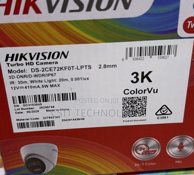 Hikvision Turbo He Camera Ds-2ce72kf0t -LPTS photo 3