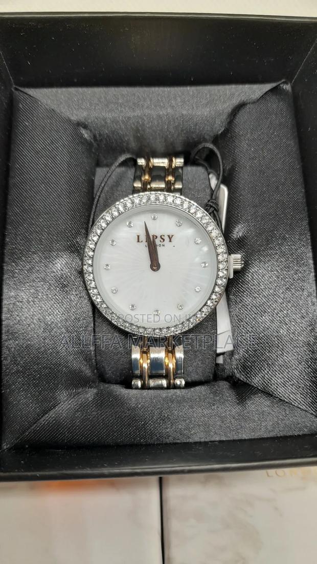 Lipsy Silver and Rosegold Chain Watch