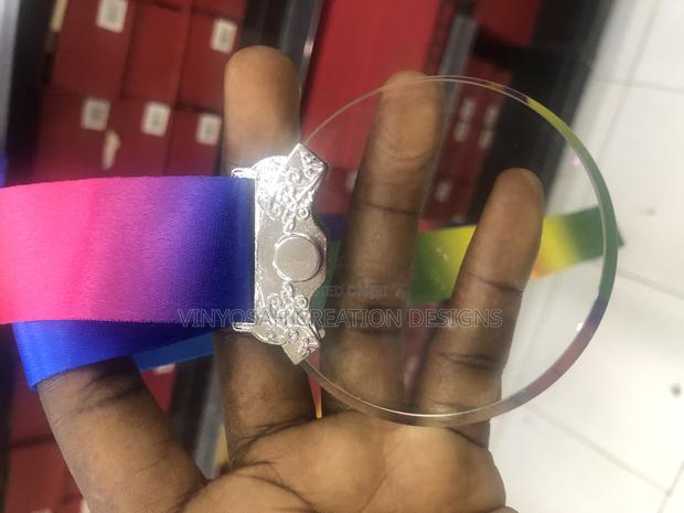 Thick Glass Medal With Branding