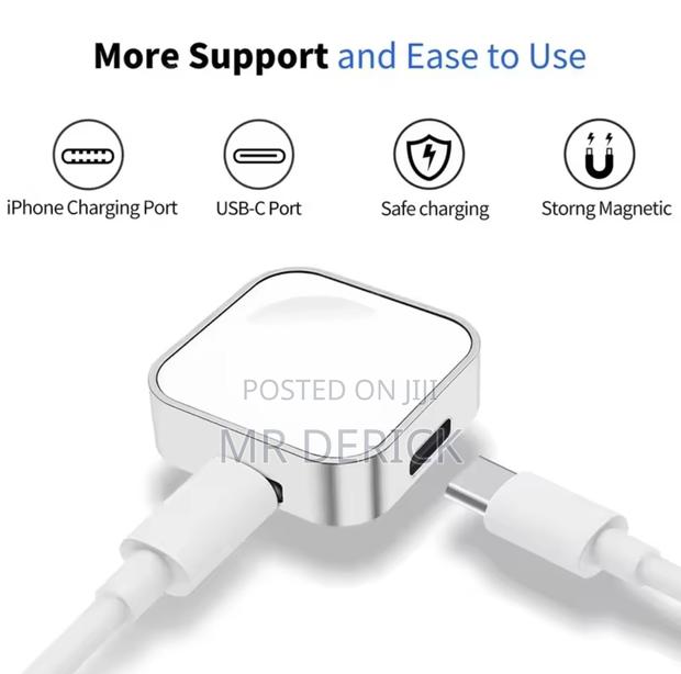 Portable Wireless Watch Charger Type C Two Interfaces for Apple Watch photo 2
