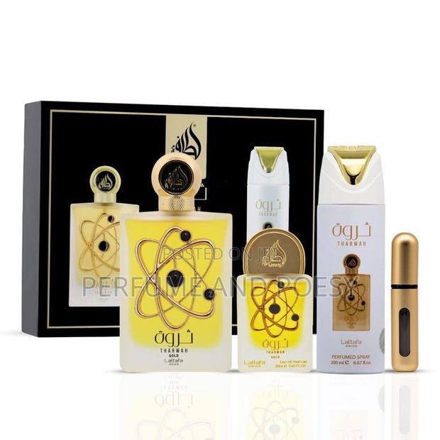 Tharwah Gold Gift Set ( Lattafa Perfume Gift Set) · Photo 2