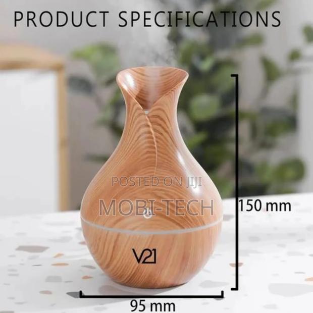 Usb-Powered Wood-Grain Aroma Diffuser and Humidifier photo 2