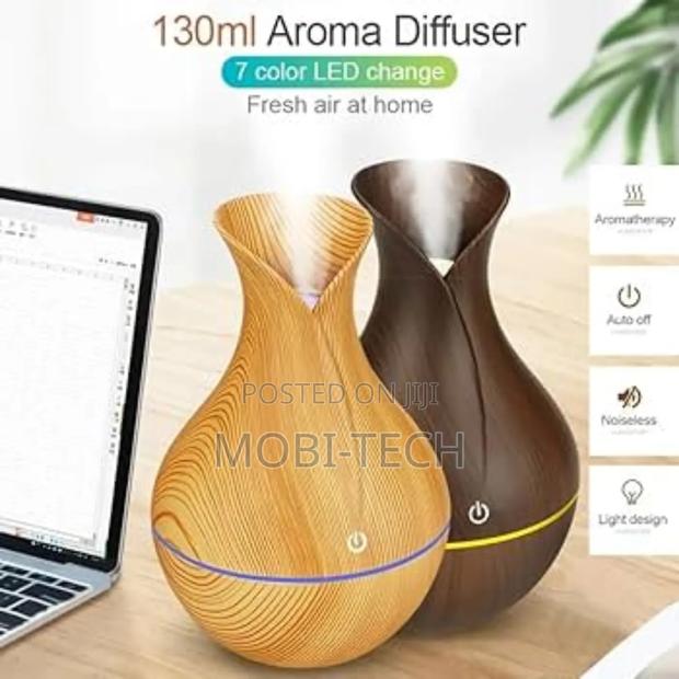 Usb-Powered Wood-Grain Aroma Diffuser and Humidifier photo 3