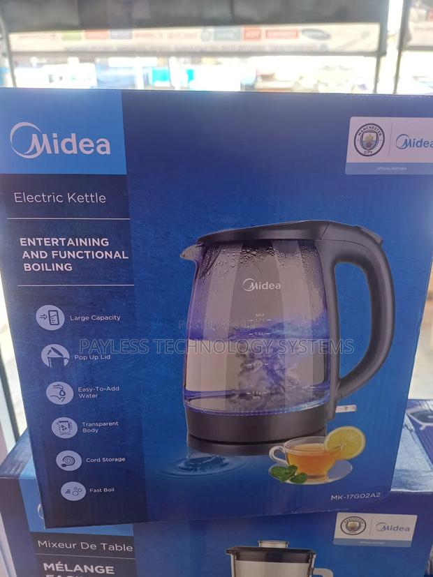 Midea Transperent Glass Auto-Cut Kettles photo 2