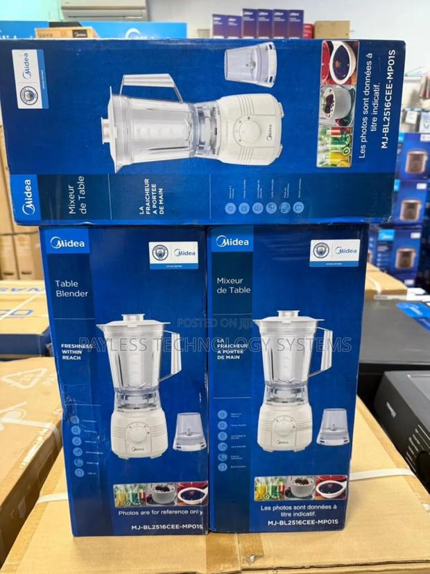 Midea Blender 1.5 Liters White + Jar Mj-Bl2516cee-Mp01s
