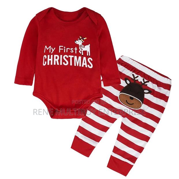 2pcs Unisex Christmas Clothes 3 -6 Months photo 2