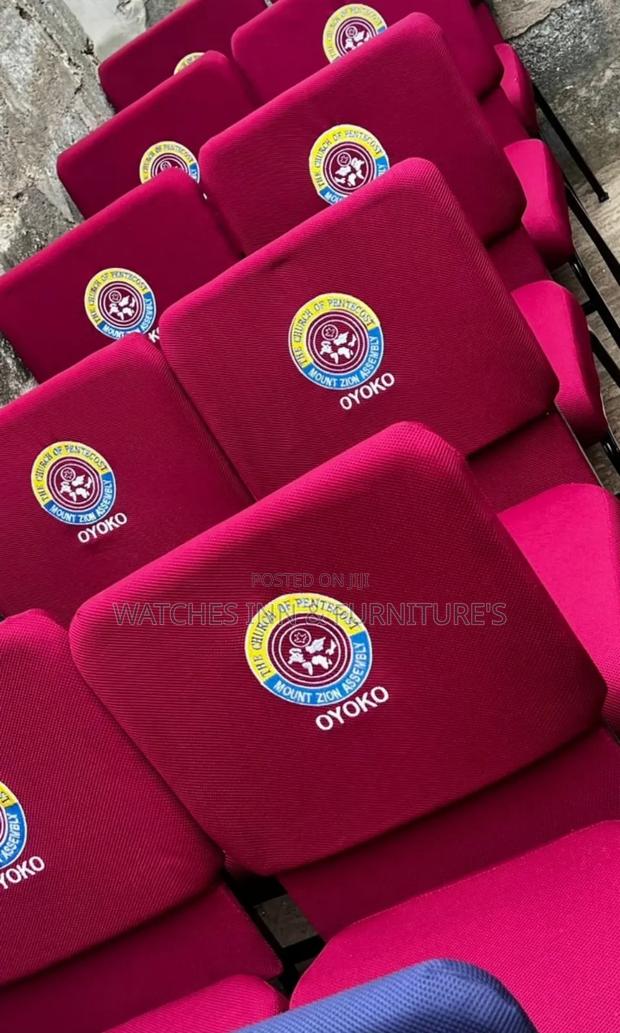 Quality Embroidery Customized Auditorium/ Church Chair · Photo 4