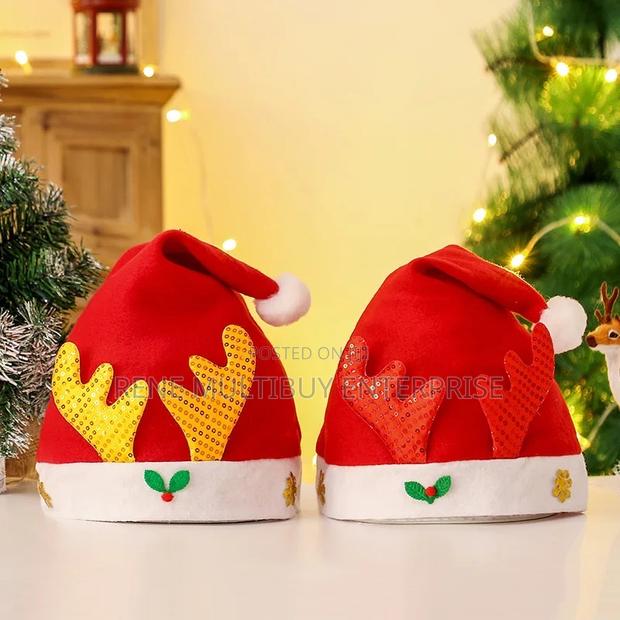 Merry Christmas Antlers/Santa Claus Hat (One Size)