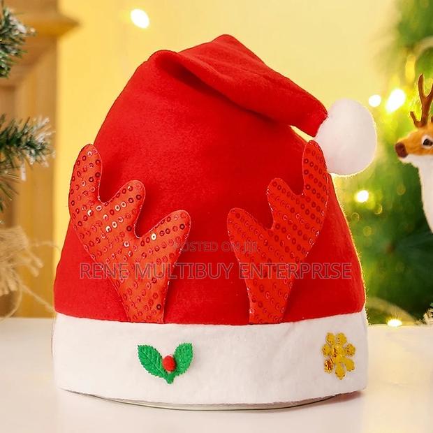 Merry Christmas Antlers/Santa Claus Hat (One Size)