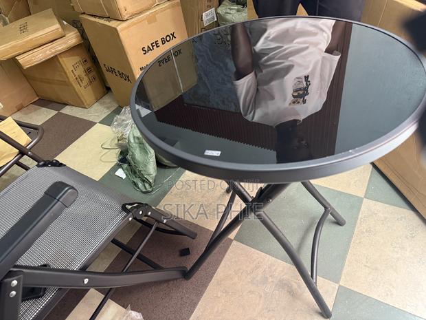 Black Glass Table photo 2
