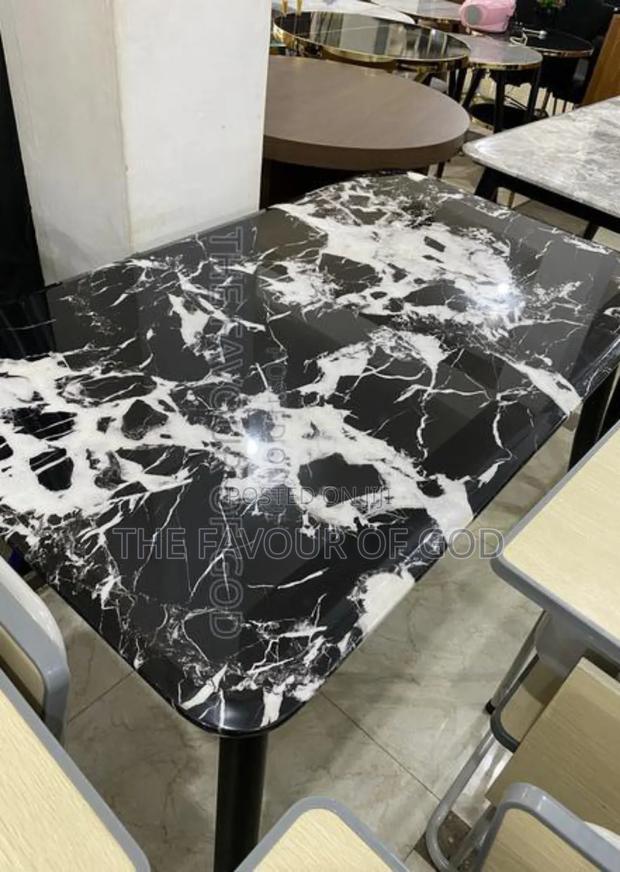 A Colorful Marble Dining Table