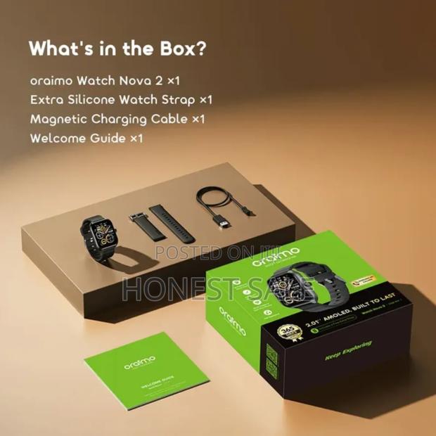Oraimo Watch Nova 2 2.01" Amoled Ip68 Curved Touchscreen Smart Watch photo 2