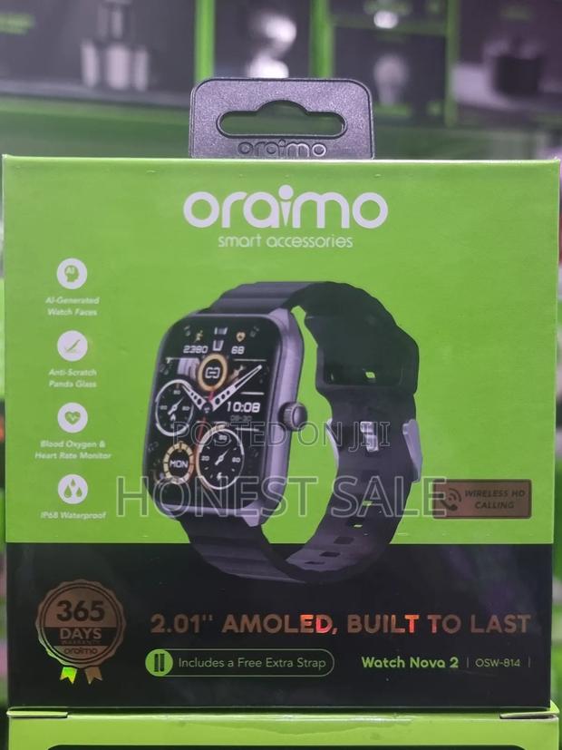 Oraimo Watch Nova 2 2.01" Amoled Ip68 Curved Touchscreen Smart Watch photo 3