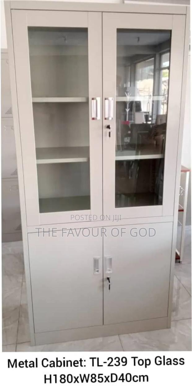Authentic Top Glass Metal Cabinet