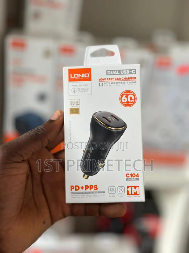 Ldnio 30w Dual Type-C Car Charger