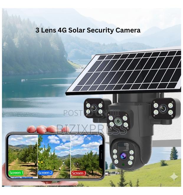 4g 3 Lens Solar Camera photo 2