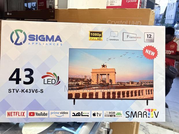 Sealed in Box Sigma Sig-K43v6-S 43 Inch FHD Smart Android Tv photo 2