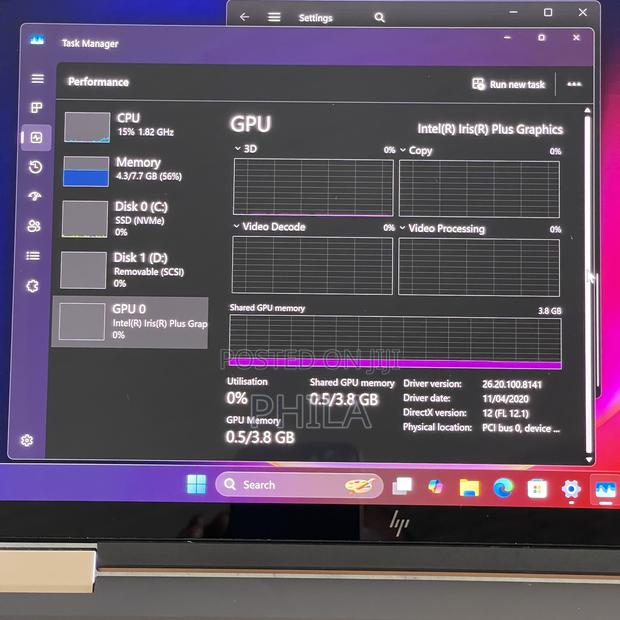 Laptop HP Spectre X360 13 8GB Intel Core I5 SSD 256GB photo 3