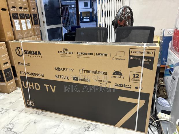Affordable Sigma 65 Inch Uhd Smart Android Television(Sig-Ku65v6-S) photo 2