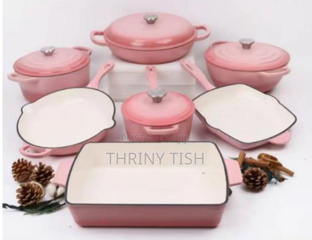 7pcs Cast Iron Cookware
