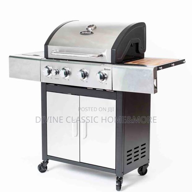Outback Meteor 4-Burner Hybrid Gas Charcoal BBQ With a Side Burner photo 3