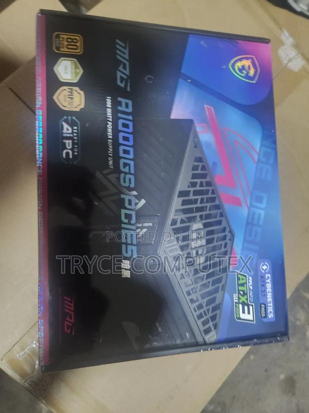Msi MPG A1000gs Modular Gaming 1000w Power Supply Dual 12v-2x6 Cables photo 2