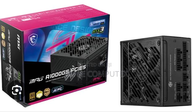Msi MPG A1000gs Modular Gaming 1000w Power Supply Dual 12v-2x6 Cables