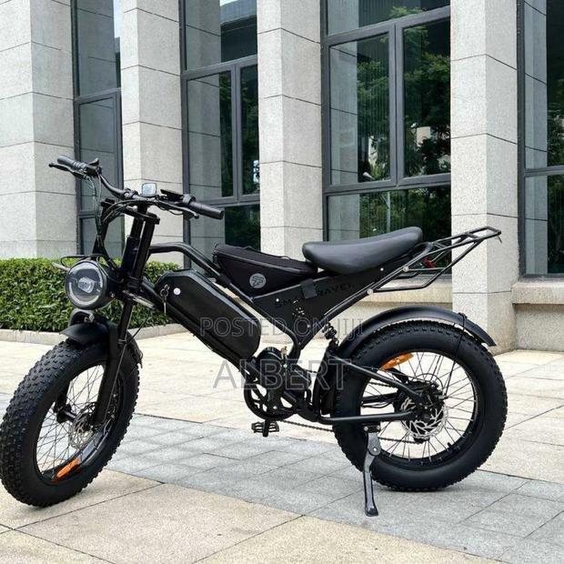 Fat tire E bike with a high speed