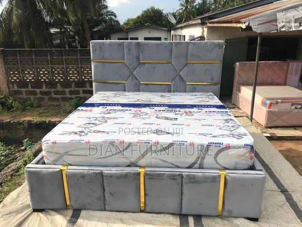 A Cozy King Size Bed Frame With Mattress Available