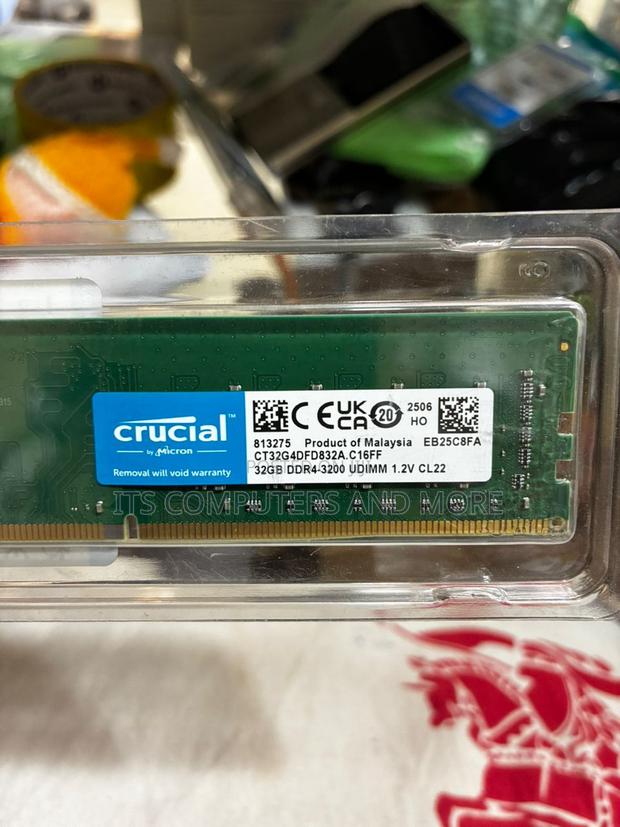 32gb Ddr4 Desktop Ram (Crucial) photo 2