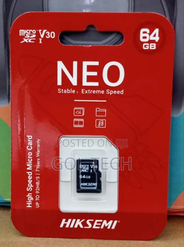 64gb Memory Card Hikvision Neo Stable Extreme Speed photo 2