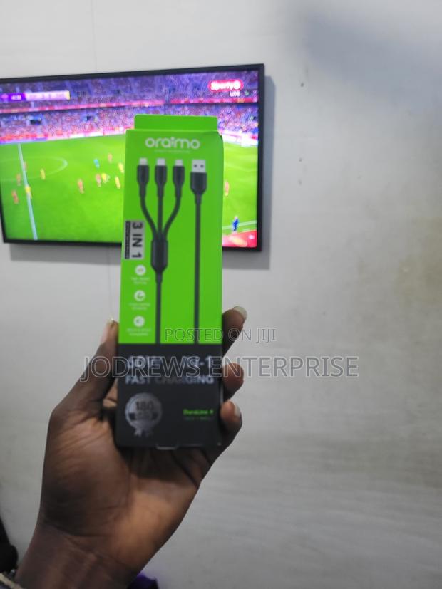 Oraimo Duraline 4 3a 1.2m 3 in 1 Cable