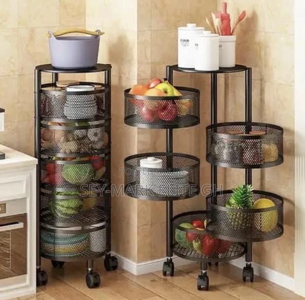 5 Tier Round Rotating Storage Rack · Photo 2