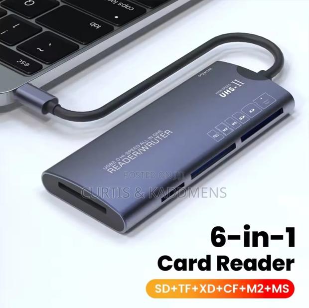 6in1 Type C Cf/Sd/Tf/Xd/M2 Card Reader photo 2