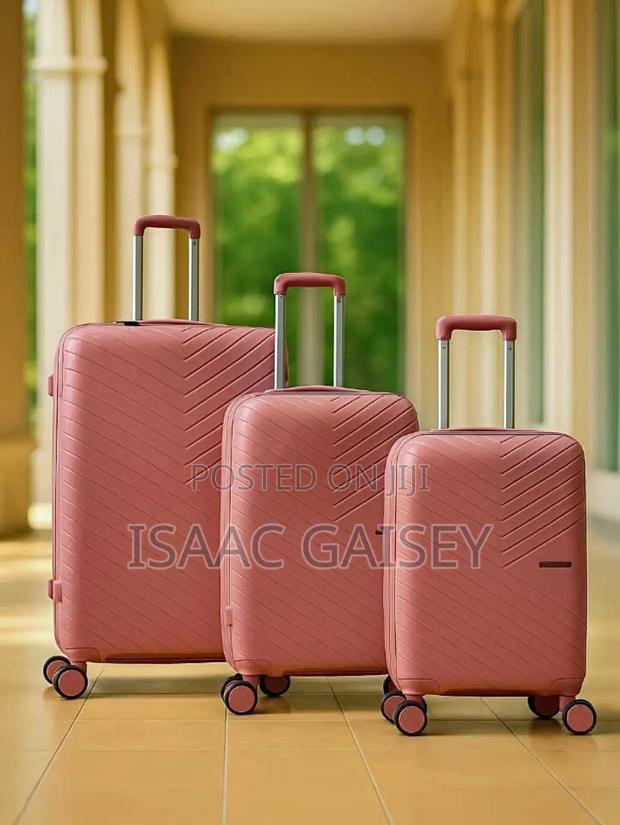 3set Durable Waterproof Anticrake Luggages In Gray/Rose Gold Colors · Photo 3