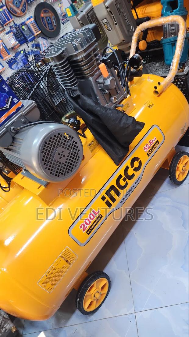 Ingco 200 Litres Air Compressor - Belt Driven photo 4
