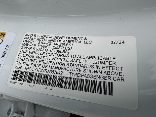 Honda Accord 2024 White