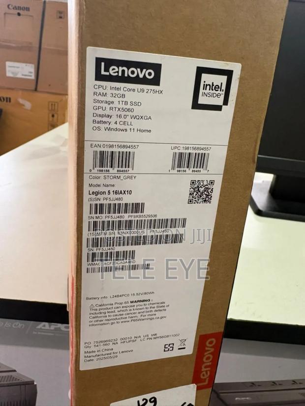 New Laptop Lenovo Legion 5 32GB Intel Core Ultra 9 SSD 1T photo 2