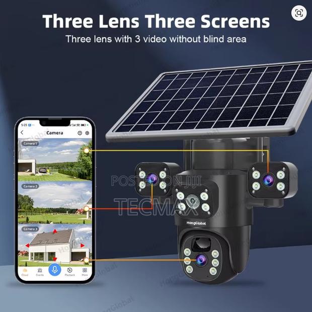3 Lens 4g Solar Security Camera photo 2