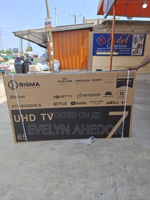 Edgless Sigma 65 Inches Smart Android Tv Uhd Brand New for Sale